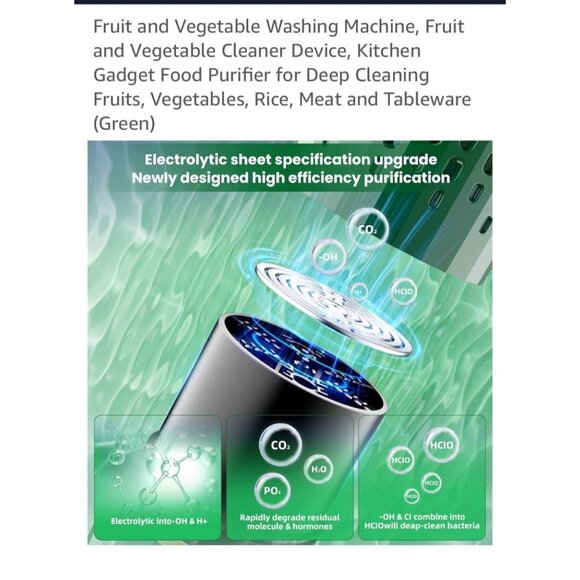 ✅3/$20 Sale-One brand new WHITE fruit & vegetable purifier; Wireless system - Picture 8 of 11